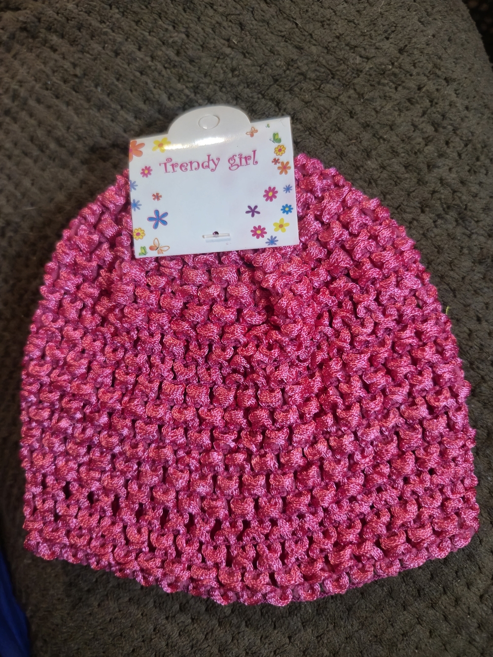 Trendy boutique Hot Pink Crochet Kids Hat